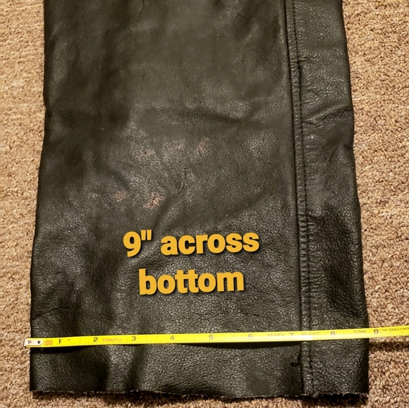 ******Sold******        Blaack Genuine Leather Chaps - Picture 9 of 15